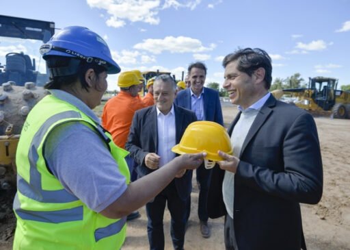 En el municipio de Las Flores, Kicillof y Katopodis dieron inicio a las obras para la autopista sobre la Ruta Nacional 3.