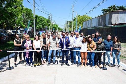 Escobar: se inauguró la obra de pavimentación en la calle Zabala