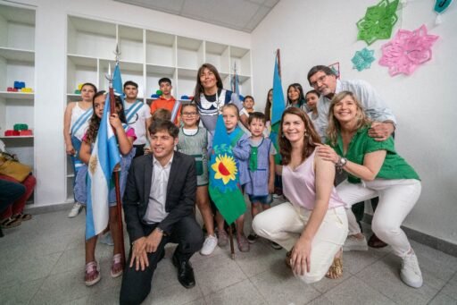 Kicillof visitó Moreno para inaugurar un jardín de infantes