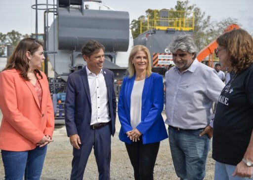 El gobernador Axel Kicillof y la intendenta Mariel Fernández encabezaron el acto en el Parque Industrial Municipal II.