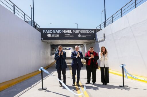 Alberto Fernández inauguró el paso bajo nivel Pueyrredón